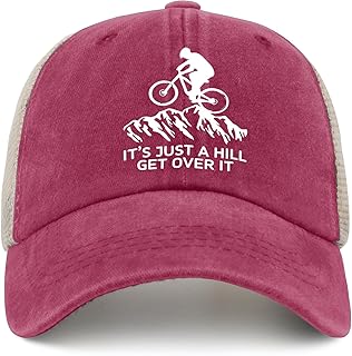 It's Just A Hill Get Over It Sun Hat Baseball Hat for Women Trucker Hats Women Gifts for Girlfriends Golf