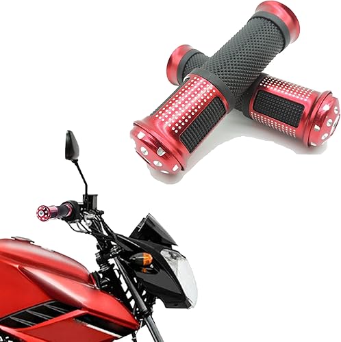 HiSport Agarres universales para manillar de motocicleta de 78 pulgadas, 2 unidades de empuñaduras antideslizantes y cómodas para la mayoría de