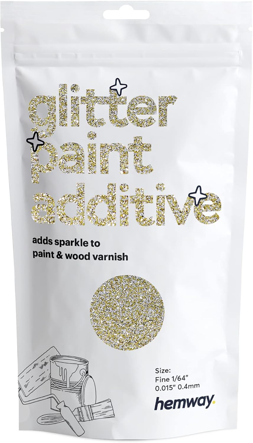 Hemway Glitter Paint Additive 100g / 3.5oz Crystals for