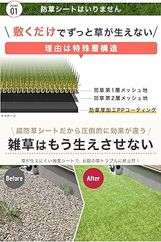 Amazon | JARDIN(ジャルダン) 人工芝 リアル ロール U字ピン付