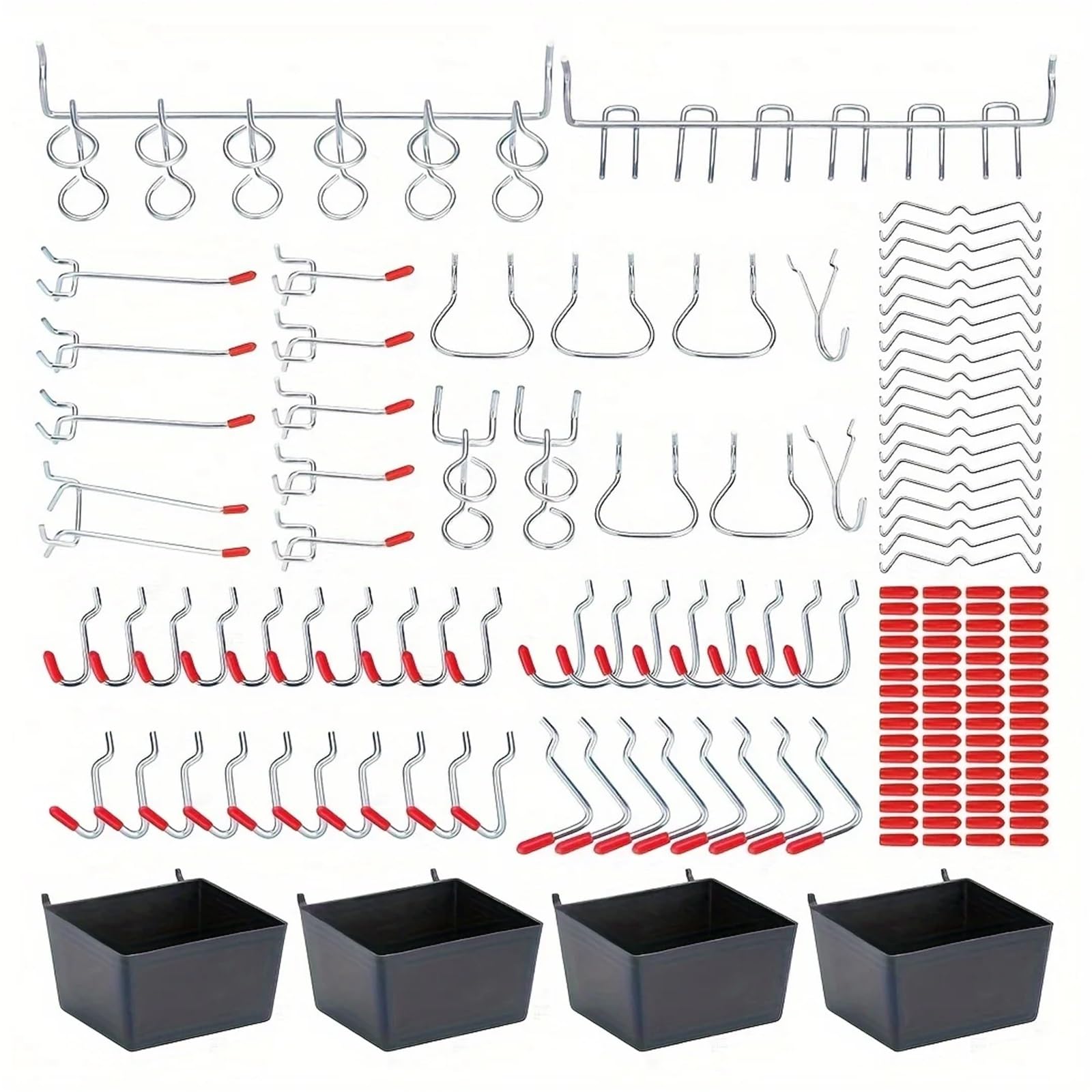 ZYAYNG 96pcs Pegboard Hooks Assortment for Home