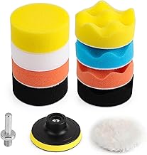 Power Drill Scrubber Brush Kit – All-Purpose Cleaning Brushes for Bathroom, Grout, Floor, Shower, Tile, Kitchen, Tub, Corners | Fits Most Drills (11 PCS Polishing Pads)