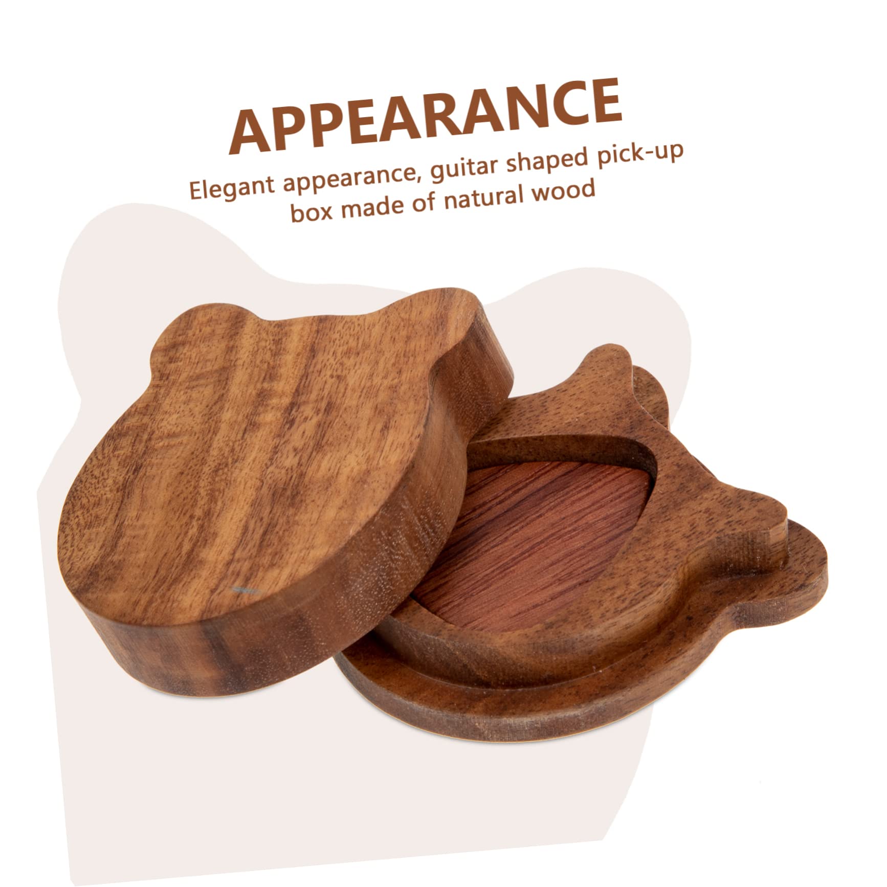 TOYANDONA 4sätze Gitarre Holz Plektrum Set Mit Praktischer Aufbewahrung Akustikgitarre Picks Und Stabiler Plectrum-Halter Für Optimale Fingerfertigkeit Und Einfaches Spielen