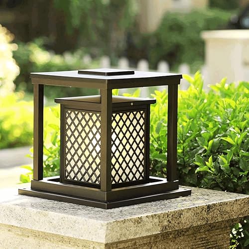 Miniatura 2 de Luces de poste al aire libre, poste de puerta de villa, luz de pared cuadrada para exteriores, moderna, minimalista, impermeable, luz de poste para