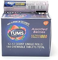Vista 2 de TUMS - Tabletas masticables antiácidas ultra fuertes, bayas variadas (12 pk. - 12 unidades cada una)