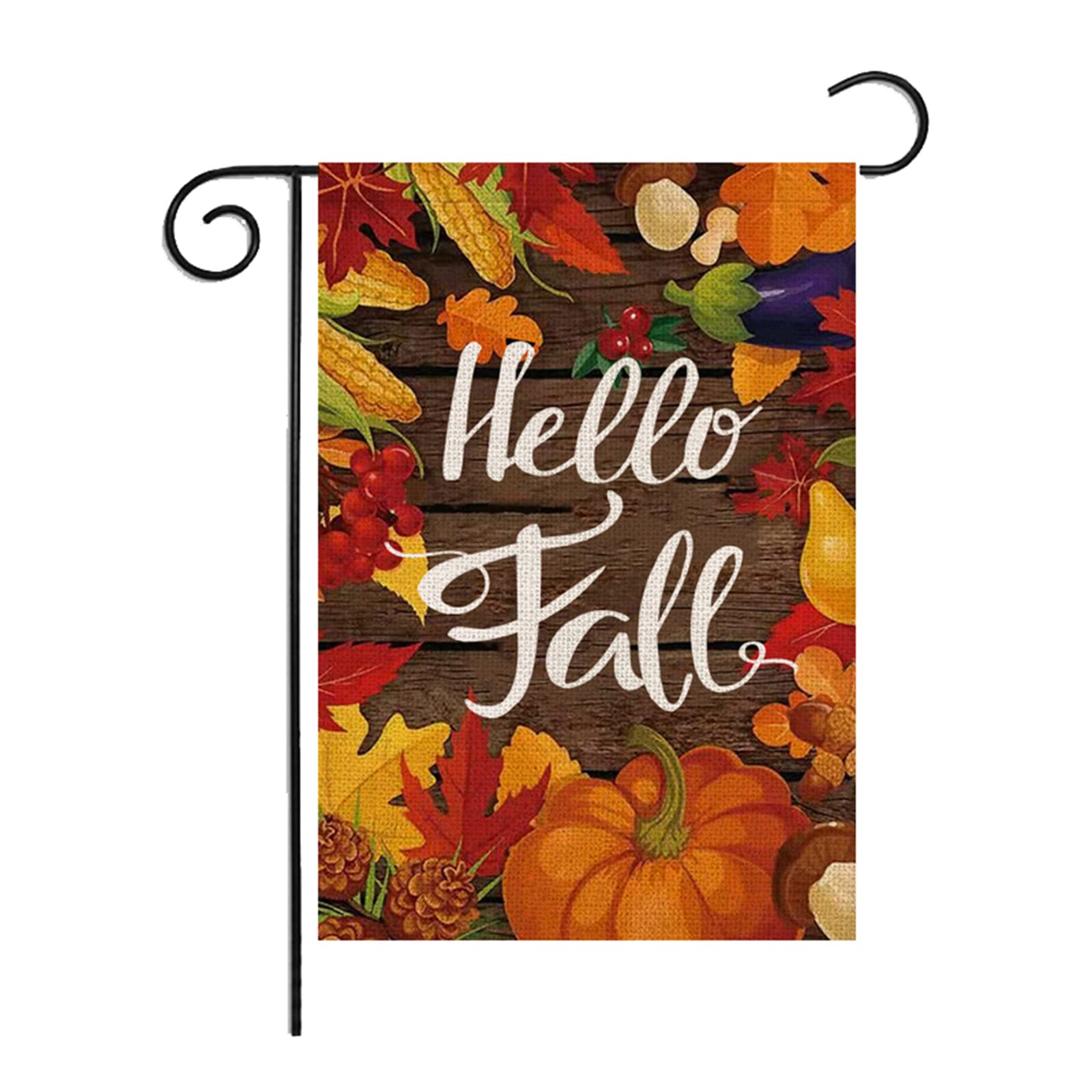 Amazon.com : Thanksgiving Garden Flags Hello Fall 12x18 inch