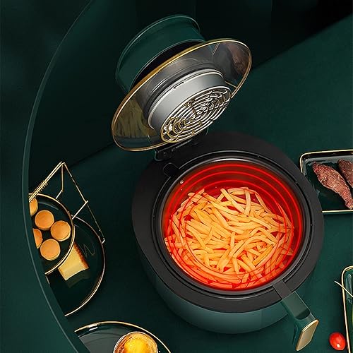 Miniatura 5 de Freidora eléctrica sin humo, freidora de aire de 6 litros de grasa profunda con ventana de visión, controles de temperatura ajustables para pollo