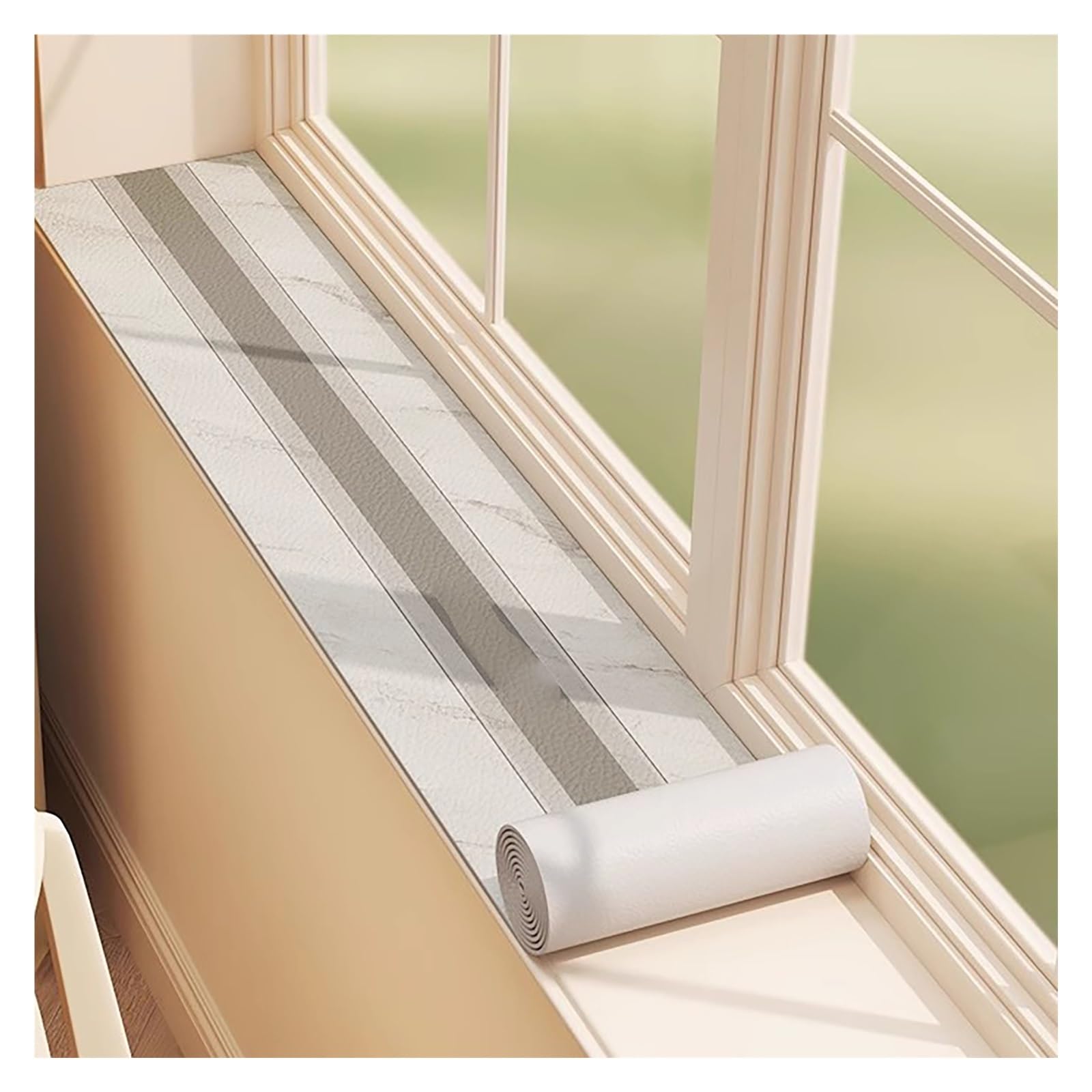 Tapis de rebord de fenêtre PVC tapis de protection table à manger
