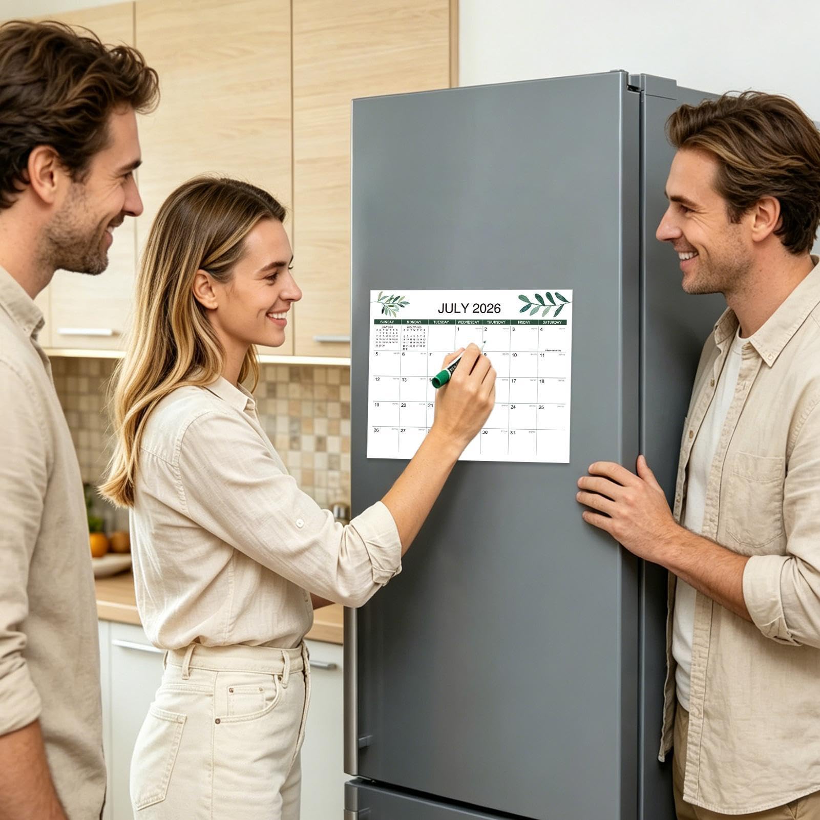Calendrier frigo magnétique 18 mois pour organisation de la maison