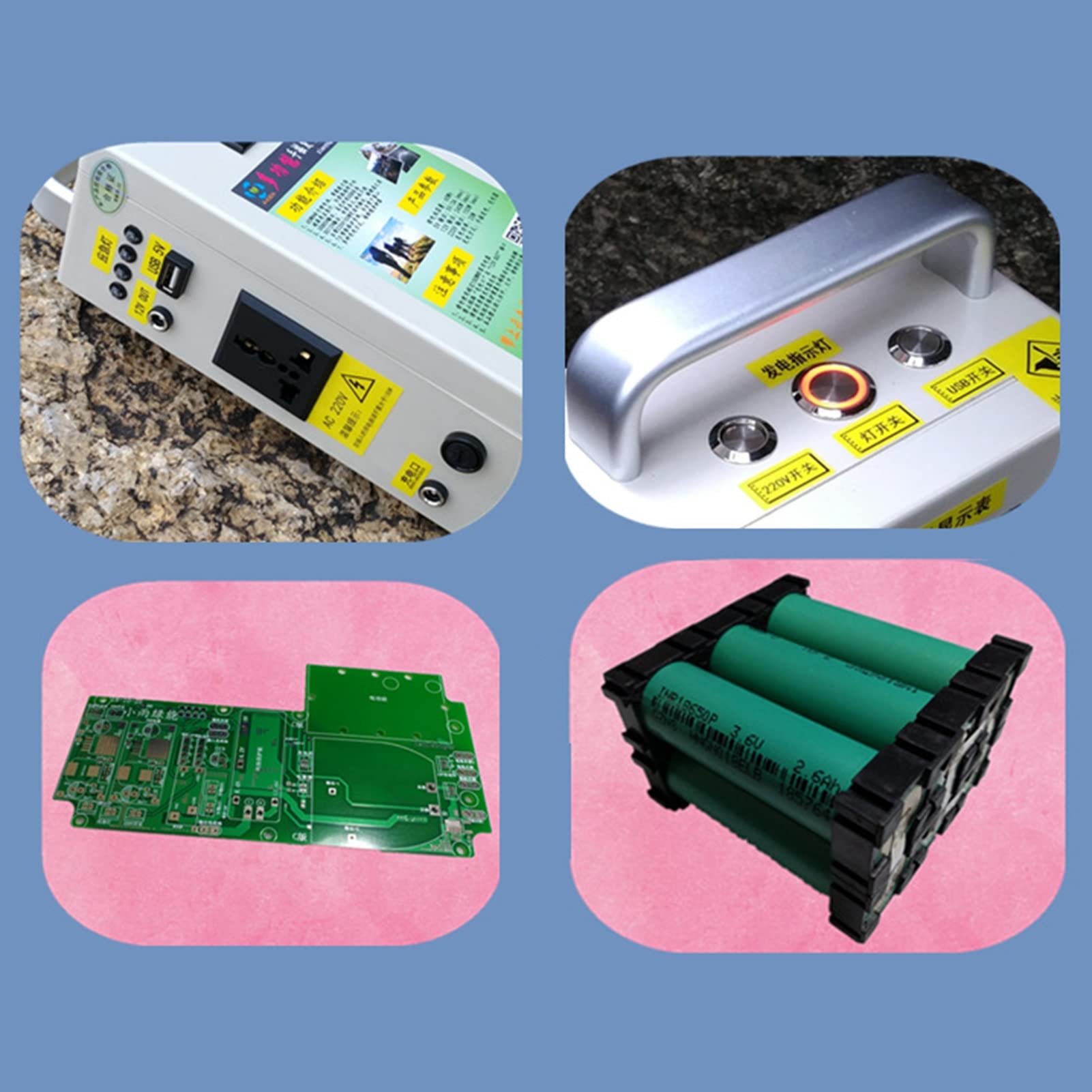 Przenośny ręczny generator korbowy o mocy wyjściowej 20 W AC 220 V/30 W DC do zasilania na zewnątrz i w sytuacjach awaryjnych – zewnętrzna stacja sieciowa