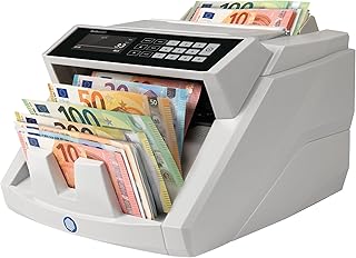 Safescan 2465-S Geldzählmaschine, Wertzählung für gemischte EUR-Banknoten - Banknotenzähler mit 7-facher Echtheitsprüfung - zählt sortierte Banknoten aller Währungen