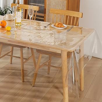 【新品】  DAMASK テーブルクロス 155×305 Amazon｜テーブルクロス 透明 テーブルマット PVC製 0.5mm-0.23