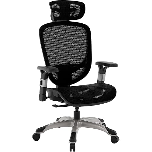 STAPLES Hyken Ergonomic Task Chair, Mesh, Ergonomic, Lumbar Support, Swivel, Black