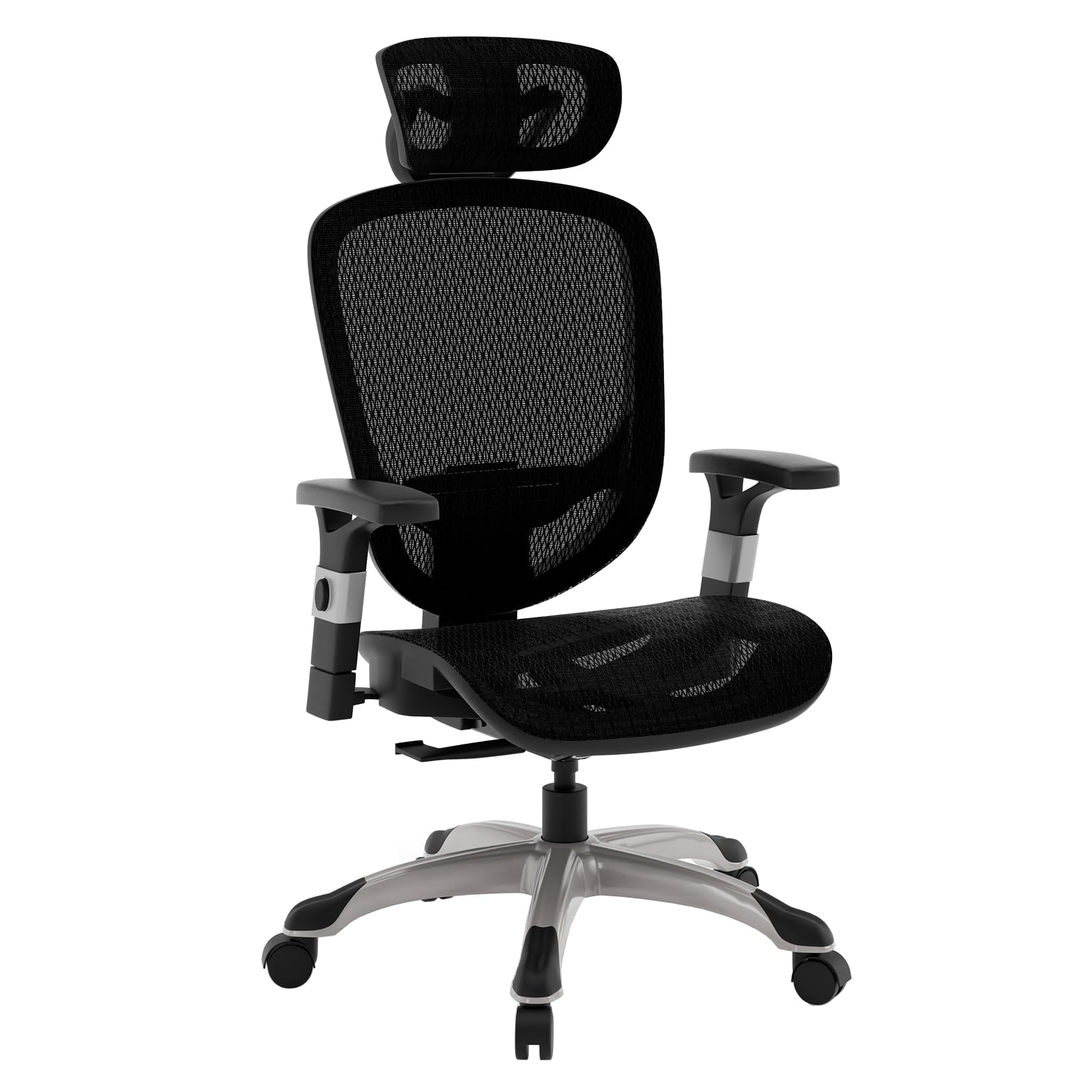 STAPLES Hyken Ergonomic Task Chair, Mesh, Ergonomic, Lumbar Support, Swivel, Black