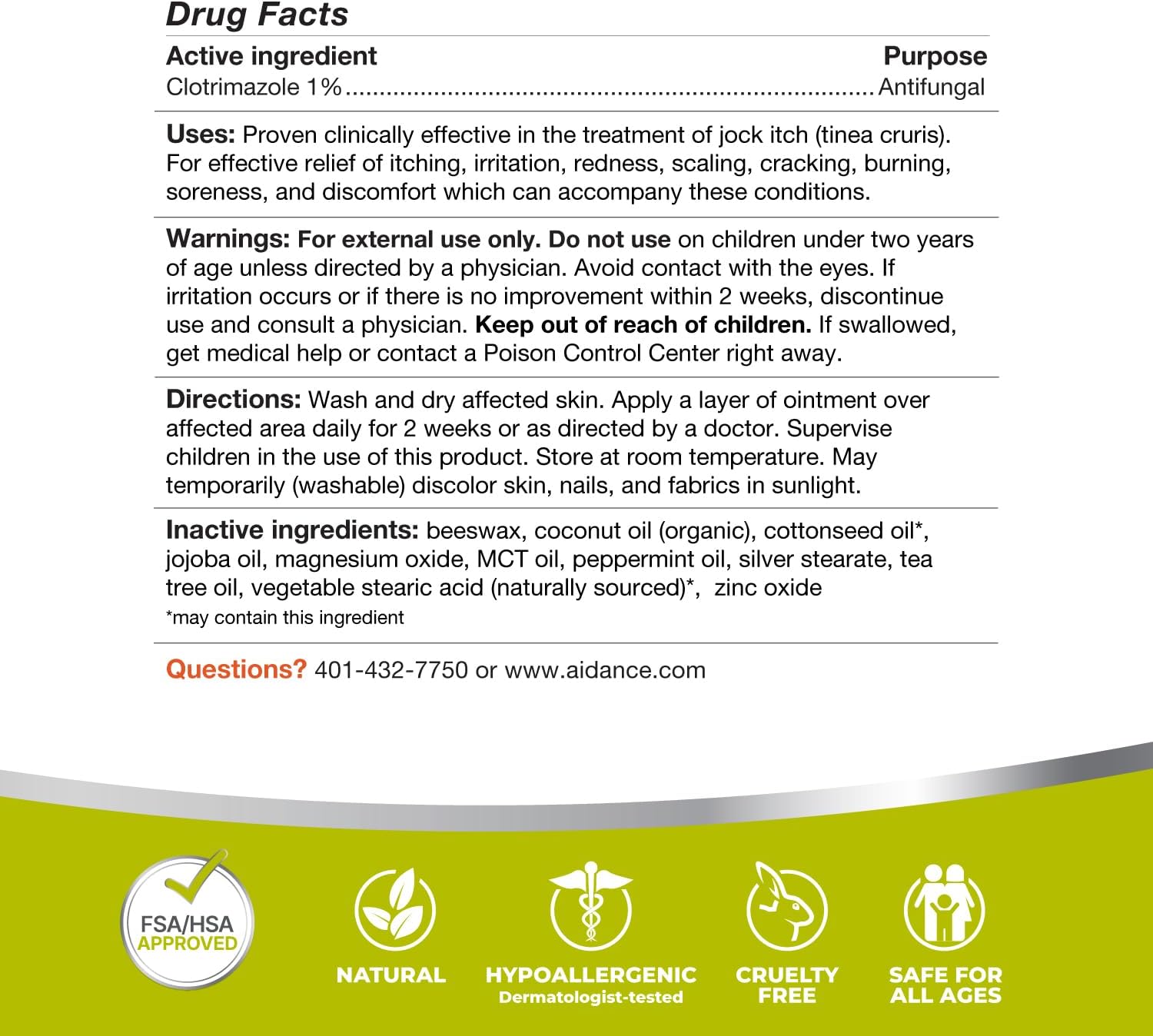 terrasil Jock Itch Antifungal Treatment Extra Strength -Clinically Proven Clotrimazole for Effective Jock Itch Treatment, All-Natural Soothing Care & Fast Relief of Jock Itch (50g) - Image 9