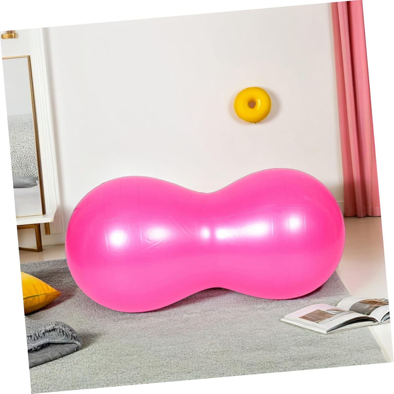 YARNOW Boy Girl Yoga for Sensory Training and Fitness Inflatable Exercise for Balance Coordination and Flexible Seating for Home School and Gym Activities