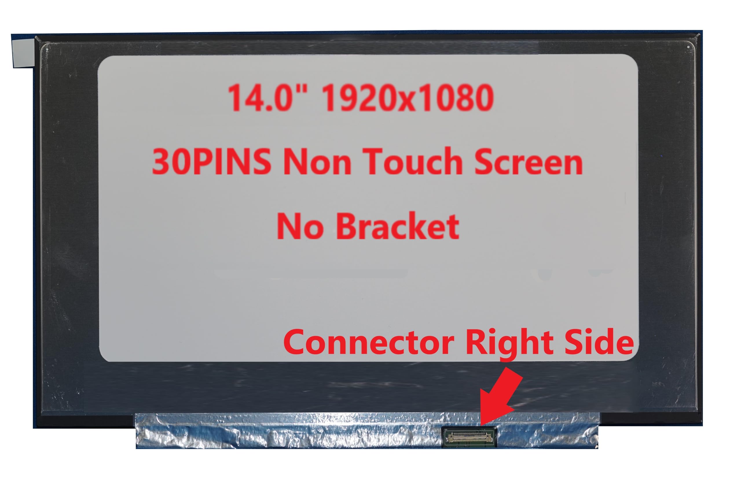 14,0-Zoll-LED-LCD-Bildschirm FHD 1920x1080 Laptop-Display kompatibel für B140HTN02.0, Lenovo 5D10R41286