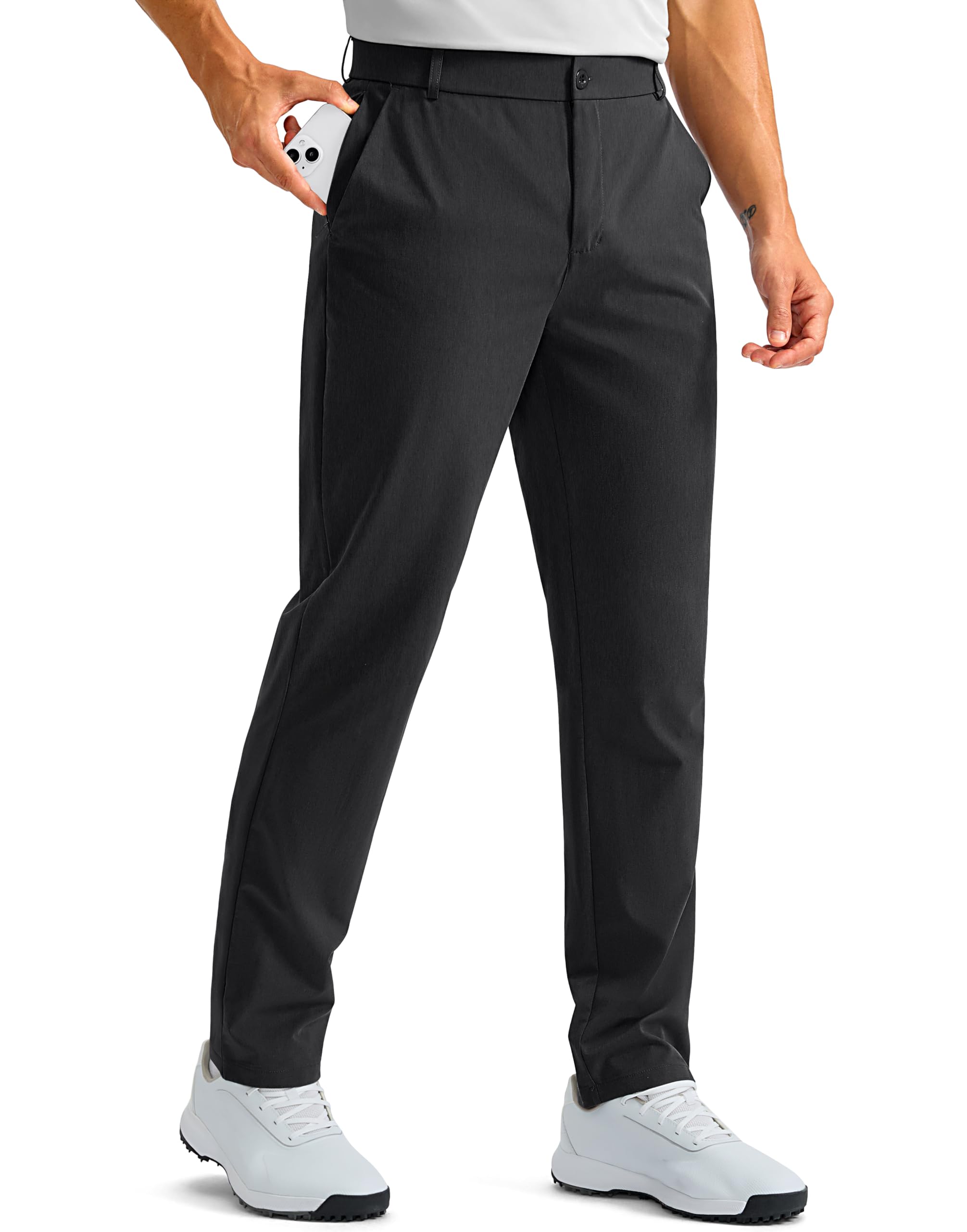 G Gradual Mens Golf Pants with 5 Pockets 30 32 34 Lightweight Quick Dry Stretch Work Dress Pants