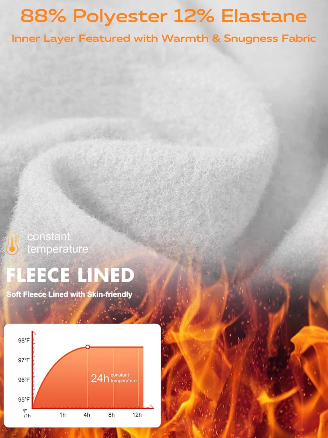 DEVOROPA Youth Boys' Compression Leggings Sports Tights Fleece Lined Thermal Base Layer Pants - Image 5