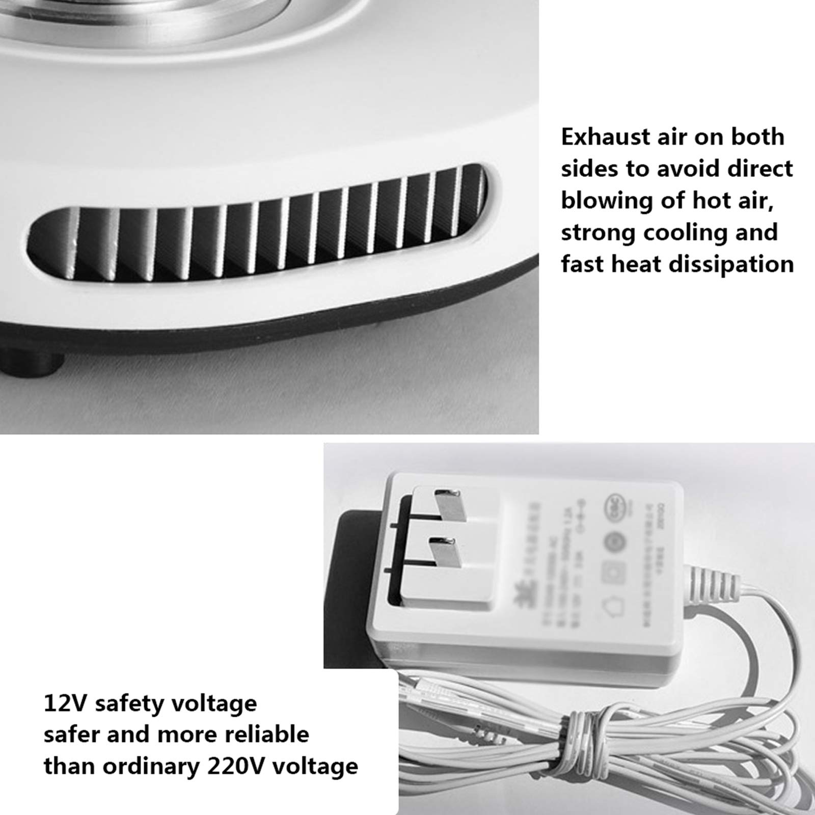 Chauffe-Tasse électrique USB Réchauffeurs Constante Tasse Chaude Seau à Glace Glacon Isotherme de Bureau Tasse Portable à Double Usage de Refroidissement Rapide et Le Chauffage,Blanc