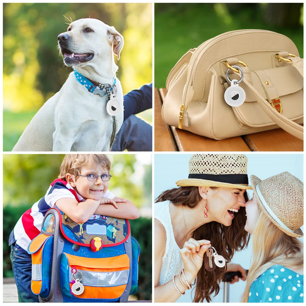 Ainiv Llavero para AirTag, 1 Pieza Llaveros para AirTag Funda Protectora de Silicona, Localizador Keychain Portátil Antipérdida, Protectora Funda Mascotas y Mochilas — view 81