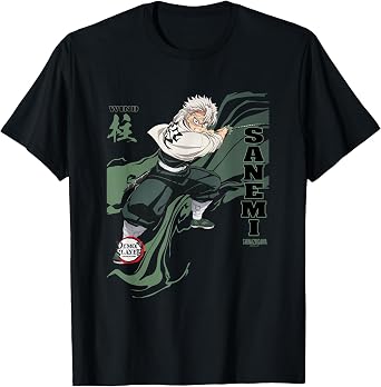 Demon Slayer Infinty Castle Sanemi Wind Hashira Stance T-Shirt