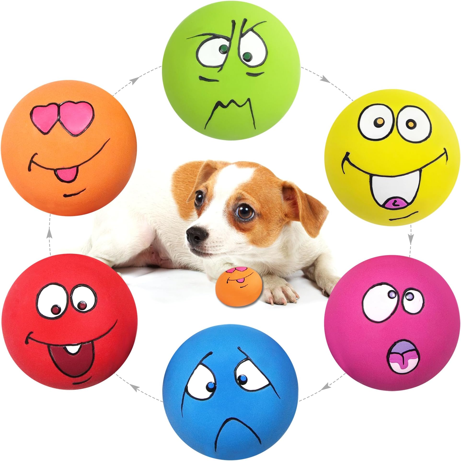 Pet Supplies : LLSPET Squeaky Dog Toys Funny Cute Interactive Fetch