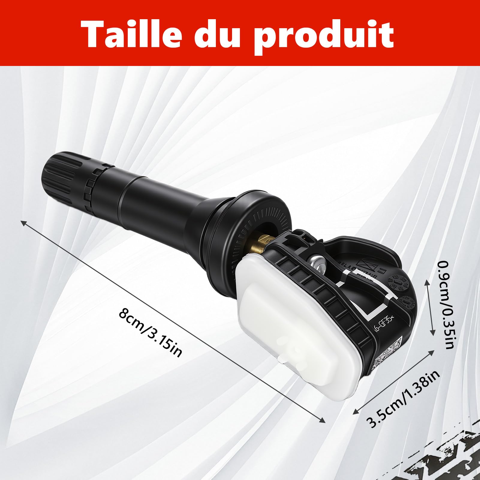 Capteur de Pression des Pneus 4Pcs, Capteur Tpms, Capteurs de Surveillance de la Pression des Pneus pour Ford B-Max C-Max Ecosport Focus KUGA Edge Escape