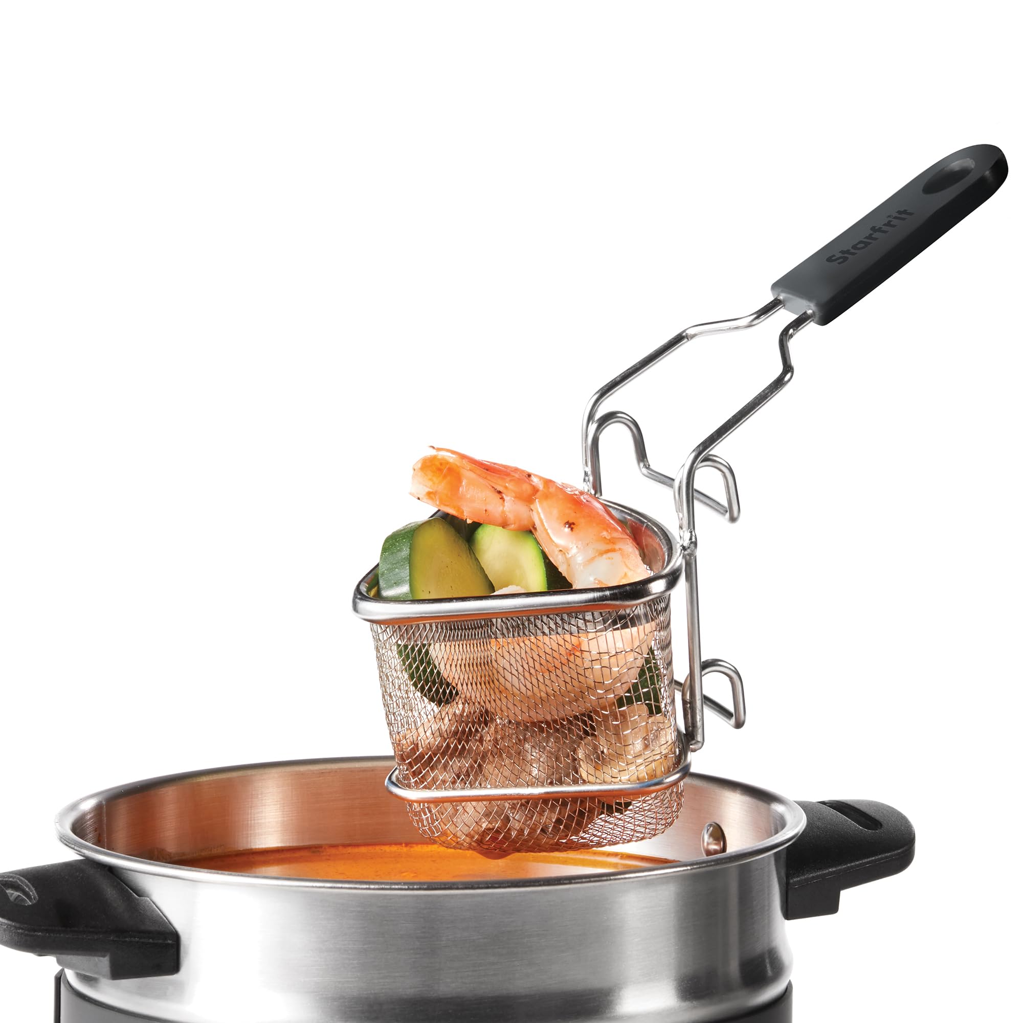 Starfrit Fondue Small Cooking Basket - Stainless Steel - 2 Draining Positions
