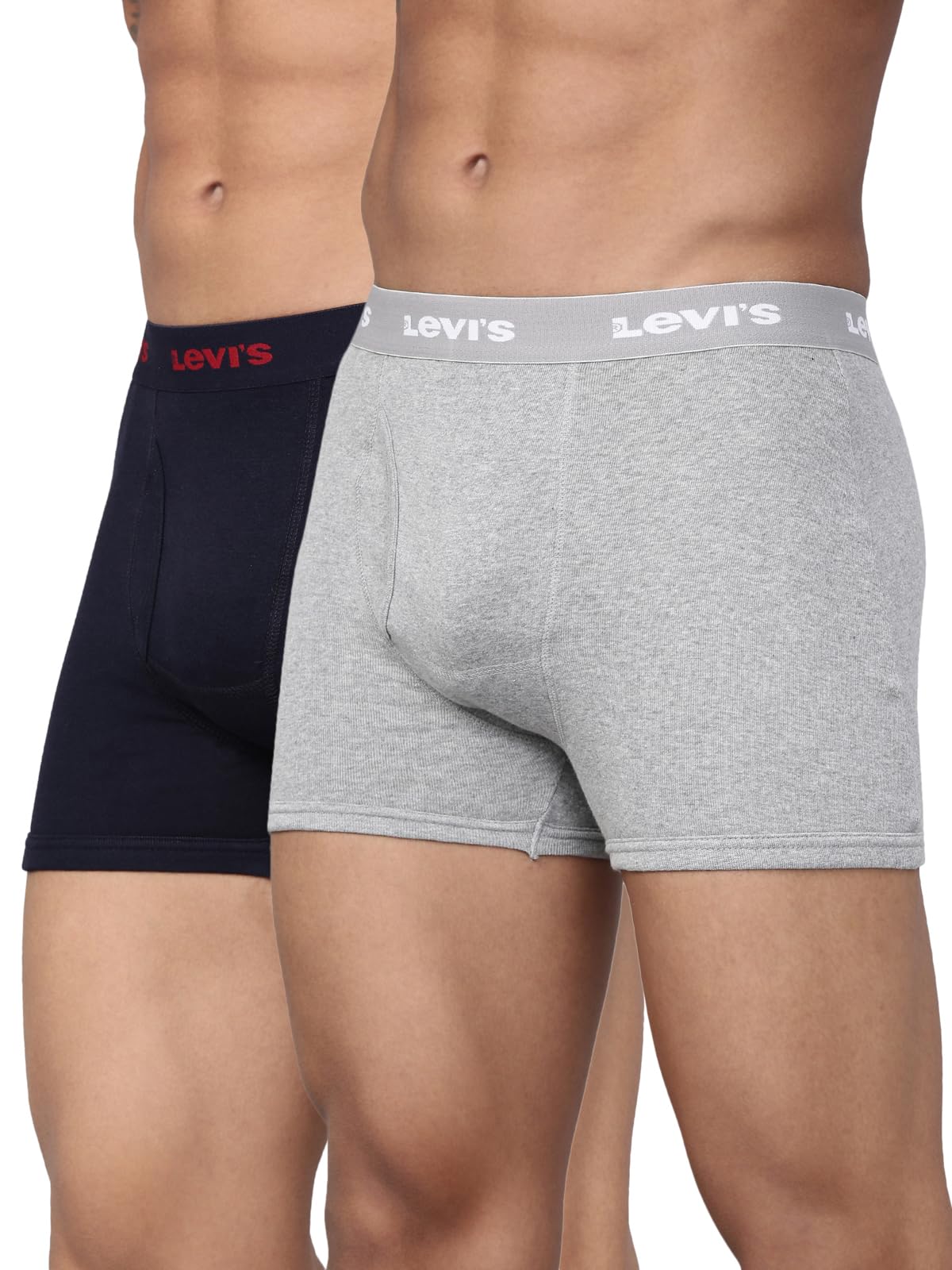 Levi's 001 Classic Boxer Brief for Men, Gray, Pack of 2 - Image 1