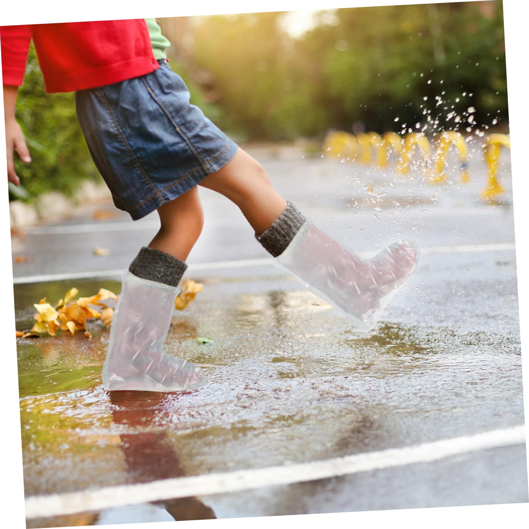50 Pièces Couvre-Chaussures en PE Imperméables Antidérapants pour Pluie