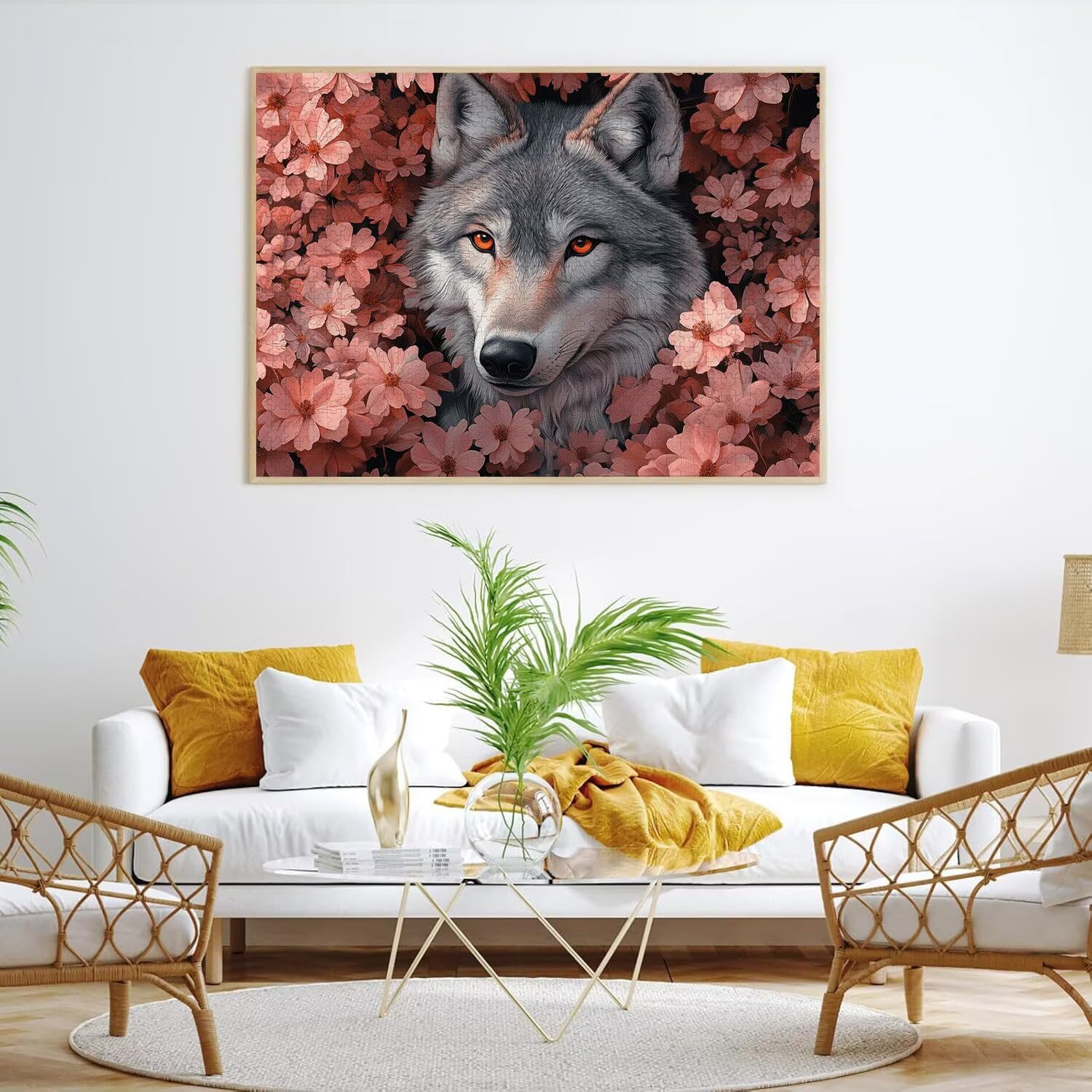 Puzzle dla dorosłych 6000, kwiat wilk, 179 x 105 cm, n-273