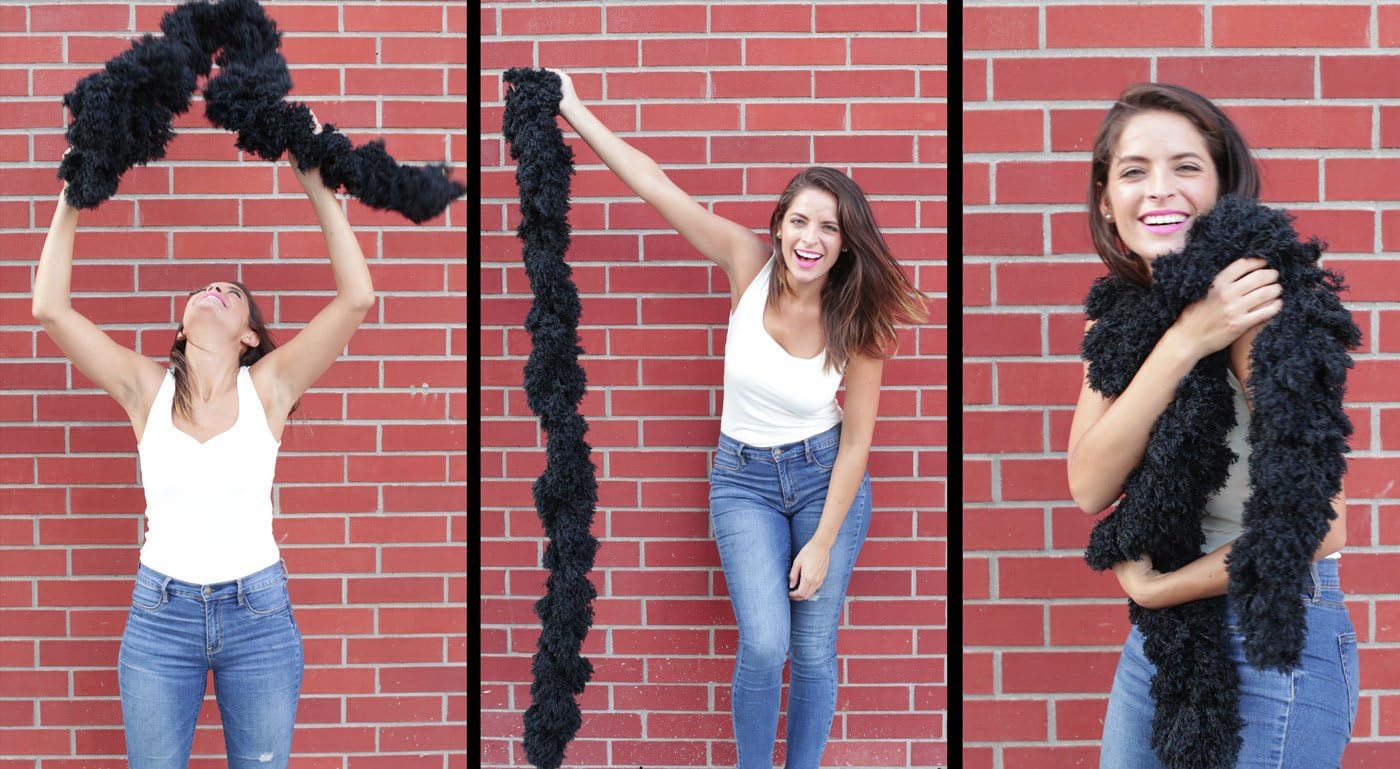 Featherless Super-Sized Faux Feather Boa (Made of Yarn) - U.S. Patent # D814,740. Cut to Length. Made in America - Image 3