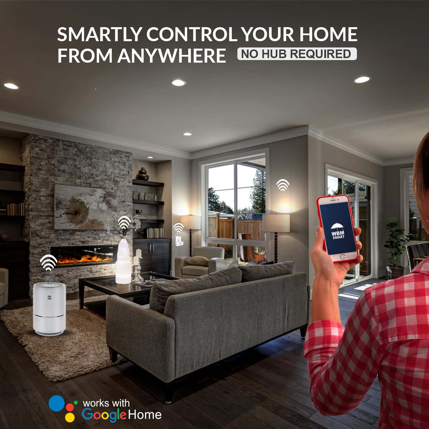 WBM Smart WiFi Socket Voice and App Control Plug White — view 7