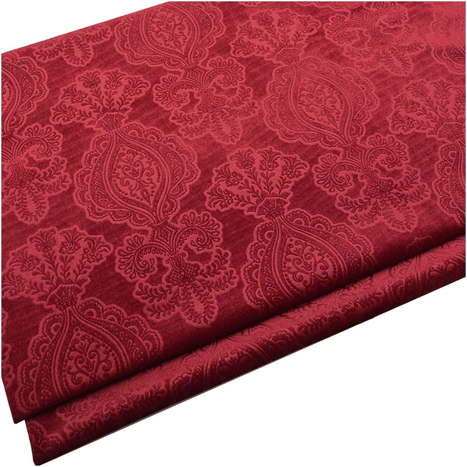 Lnn Velvet Fabric 150×100cm Floral Decorative for Furniture Upholstery, DIY Crafts, Curtain for Dressmaking, Art & Craft, Sewing