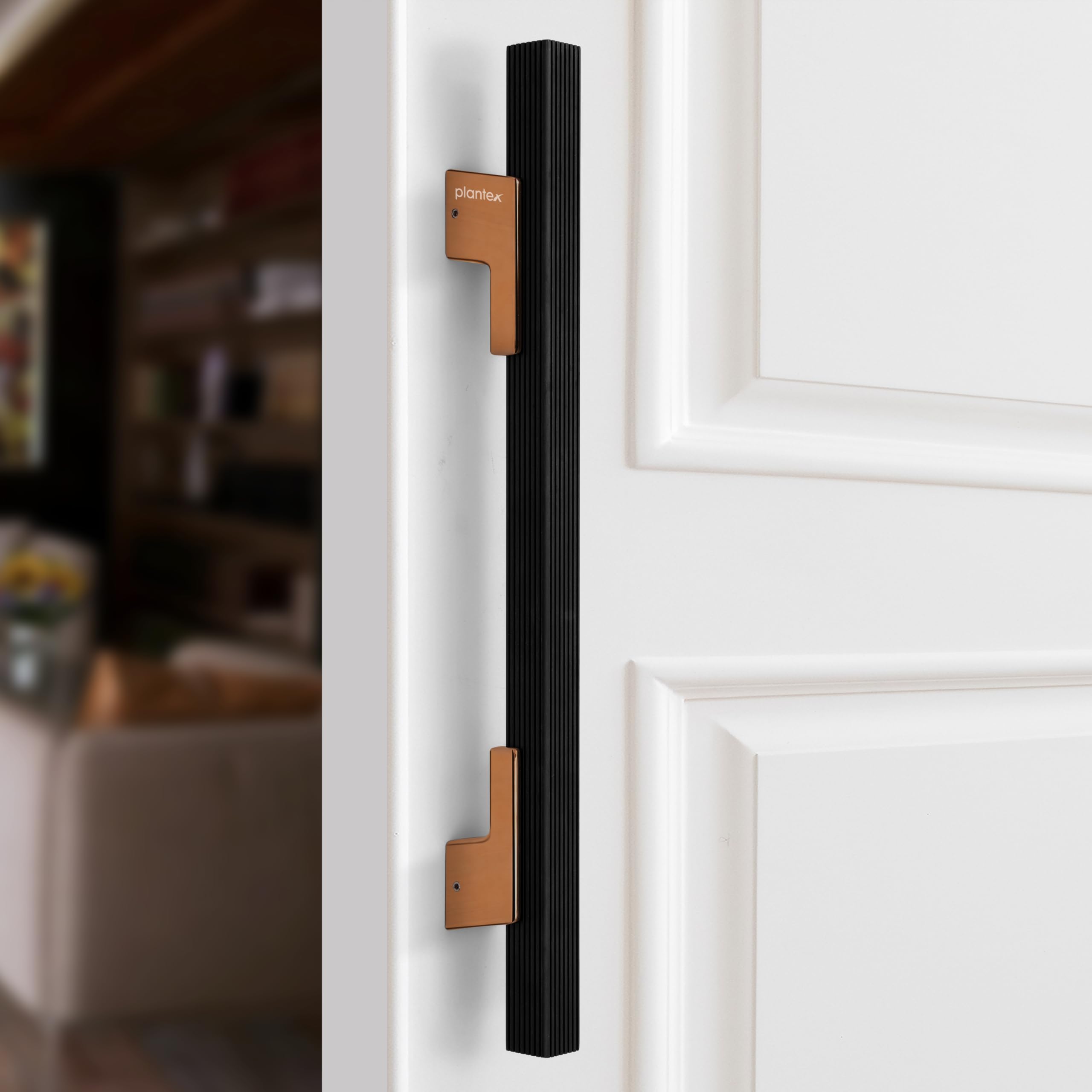 Plantex 17 Inch Main Door Handle for Wooden Doors - Pull-Push Handle Accessory (Pack of 1, Black) — Amazon image 10
