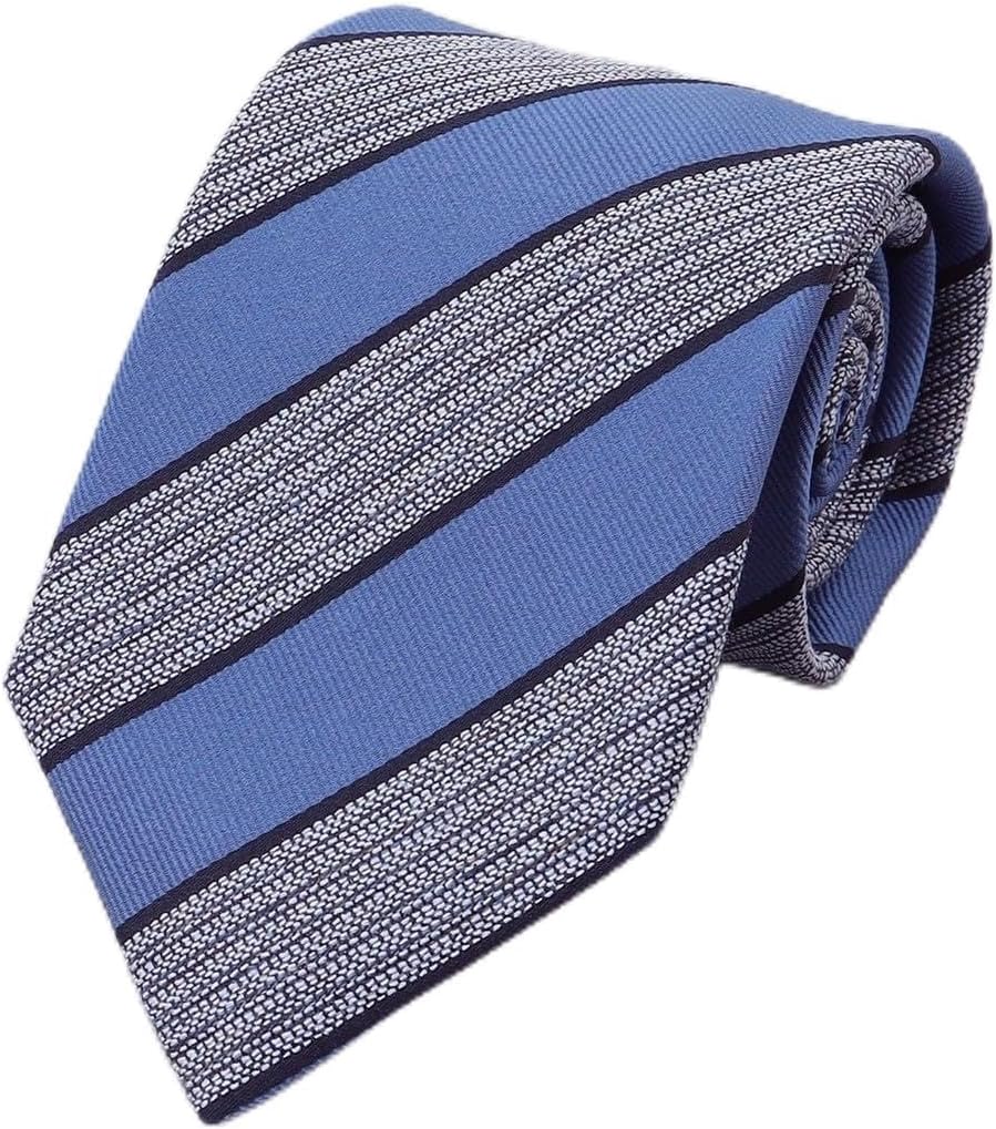 [五大陸] 日本縫製/オリジナル柄【Fermo Fossati】 ネクタイ_レジメンタル