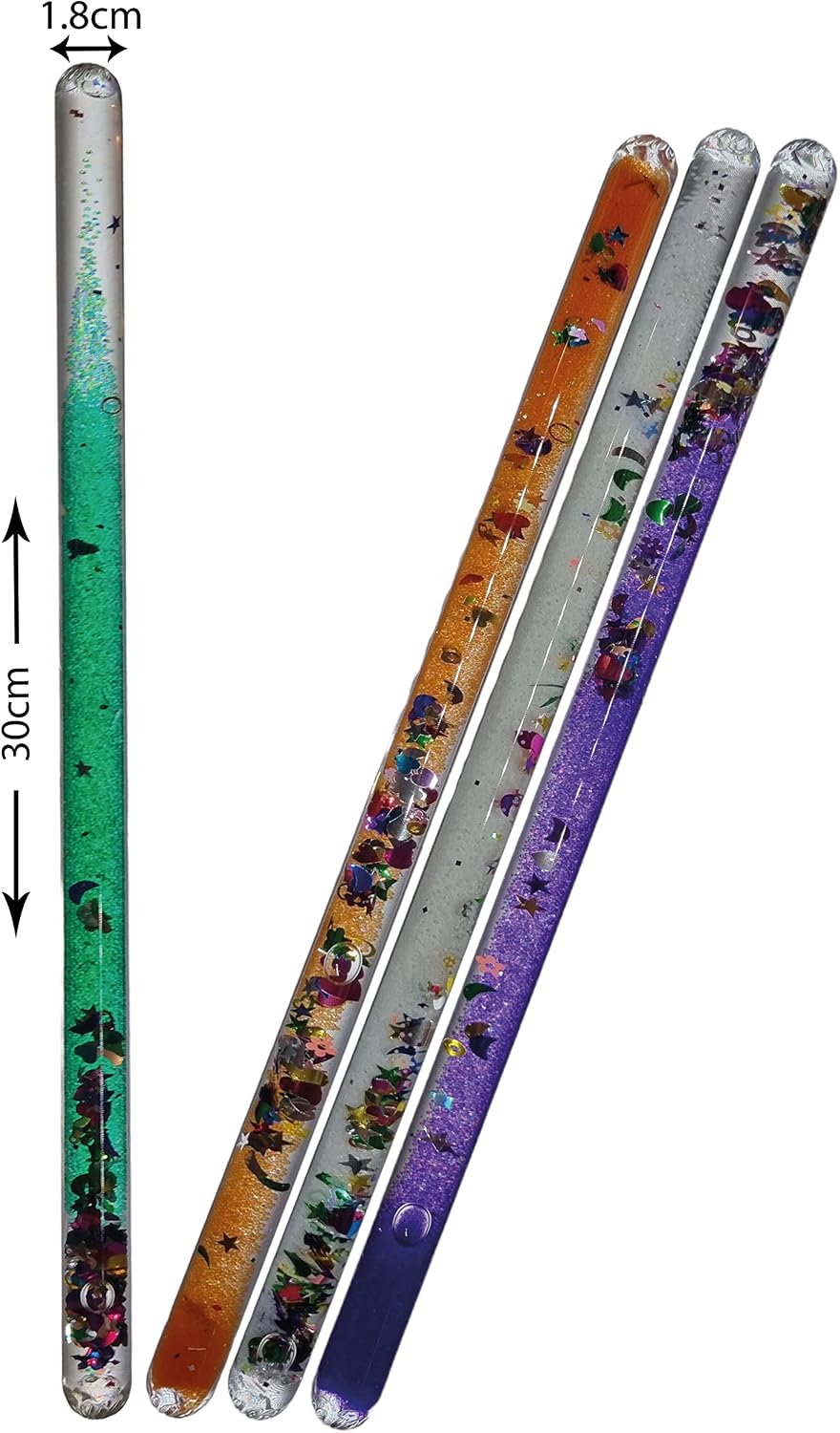 Liquid Motion Glitter Wand Sensory Toy for Autism ADHD, SPD, Sensory Needs, Stress Relief - Image 3