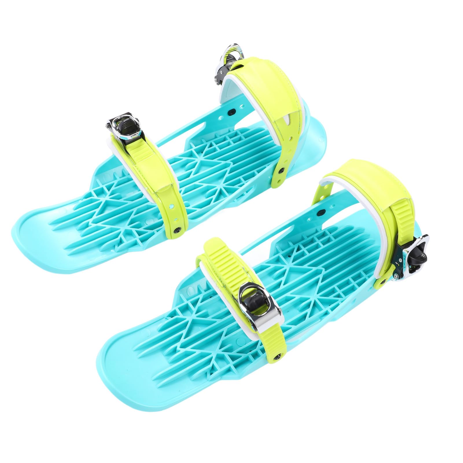 Mini-Kurz-Ski-Skates für Schnee, Verstellbare Kurze Snowskates, Snowblades-Skiboards mit Aufbewahrungstasche, Tragbare Schlittschuhe für Schnee-Wintersport, Ski für Winterschuhe