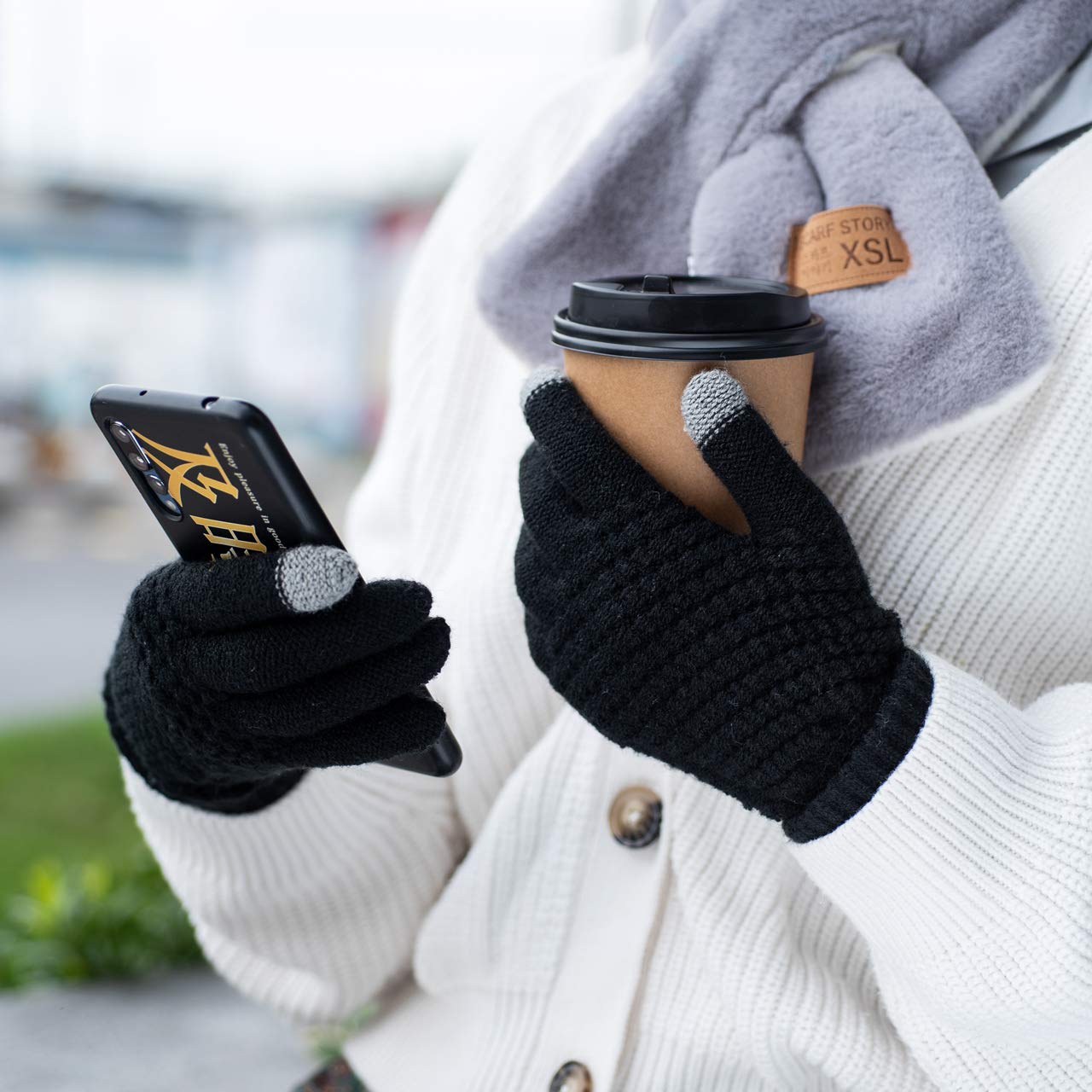 Gants Tactiles Hiver Homme Femme - Laine Alpaga | Chauffants, Conduite, Smartphone | Anti-Froid