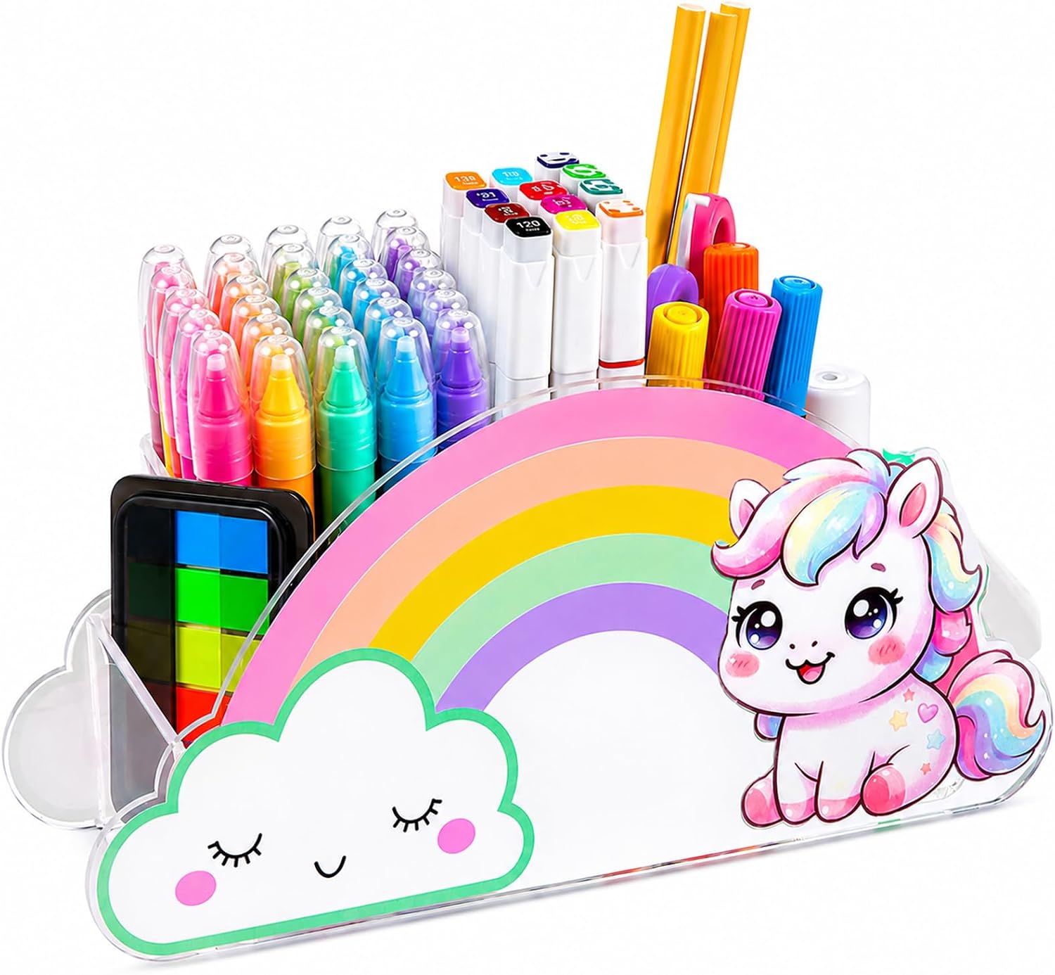 Desk Organizer Art Supply Organizer Pen Holder Unicorn Gifts for Kids