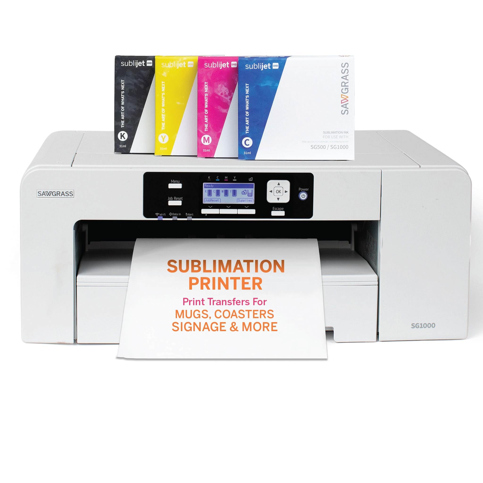 Sawgrass SG1000 Sublimation Printer, 31 mL Inks and Paper Bundle