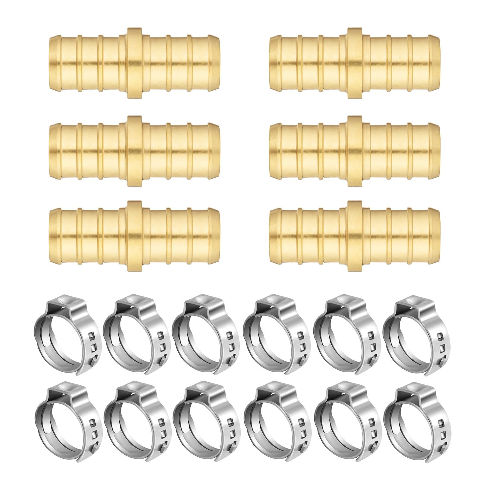 Rgybao 6 Direct 12 Clamps Bronze Rustless Clamps Multiple Size Piping Fittings For Pipe Associations Impermeable Pipe Fittings