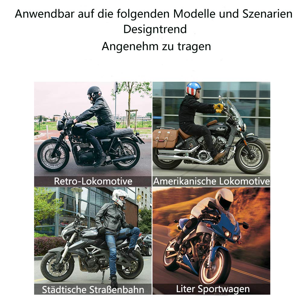 Jeans da moto uomo con protezioni Pantaloni da ciclismo Verde militare