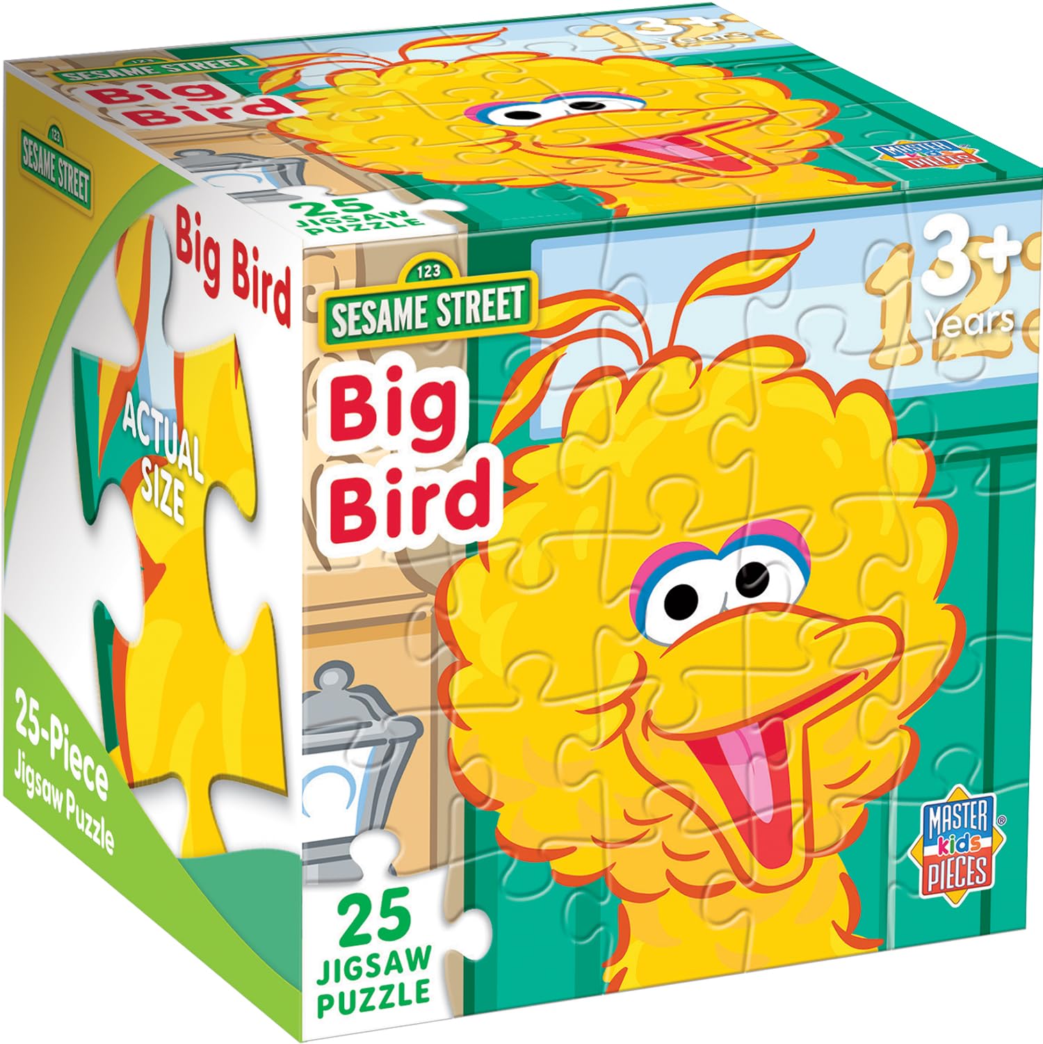 Masterpieces Officially Licensed Sesame Street 25 Piece Holiday Jigsaw Puzzle for Kids - Abby - 10"x10"
