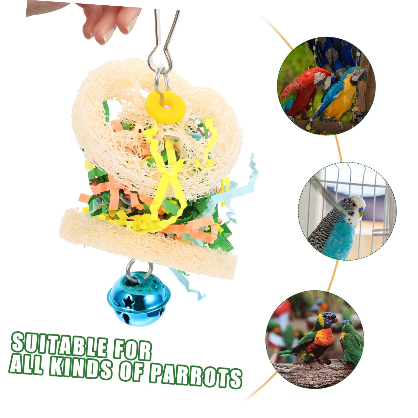 Yardwe 2sätze Vogelspielzeug Für Papageien Bissfestes Kauspielzeug Mit Hängendem Design Für Wellensittiche Und Nymphensittiche Fördert Beschäftigung Und Spaß