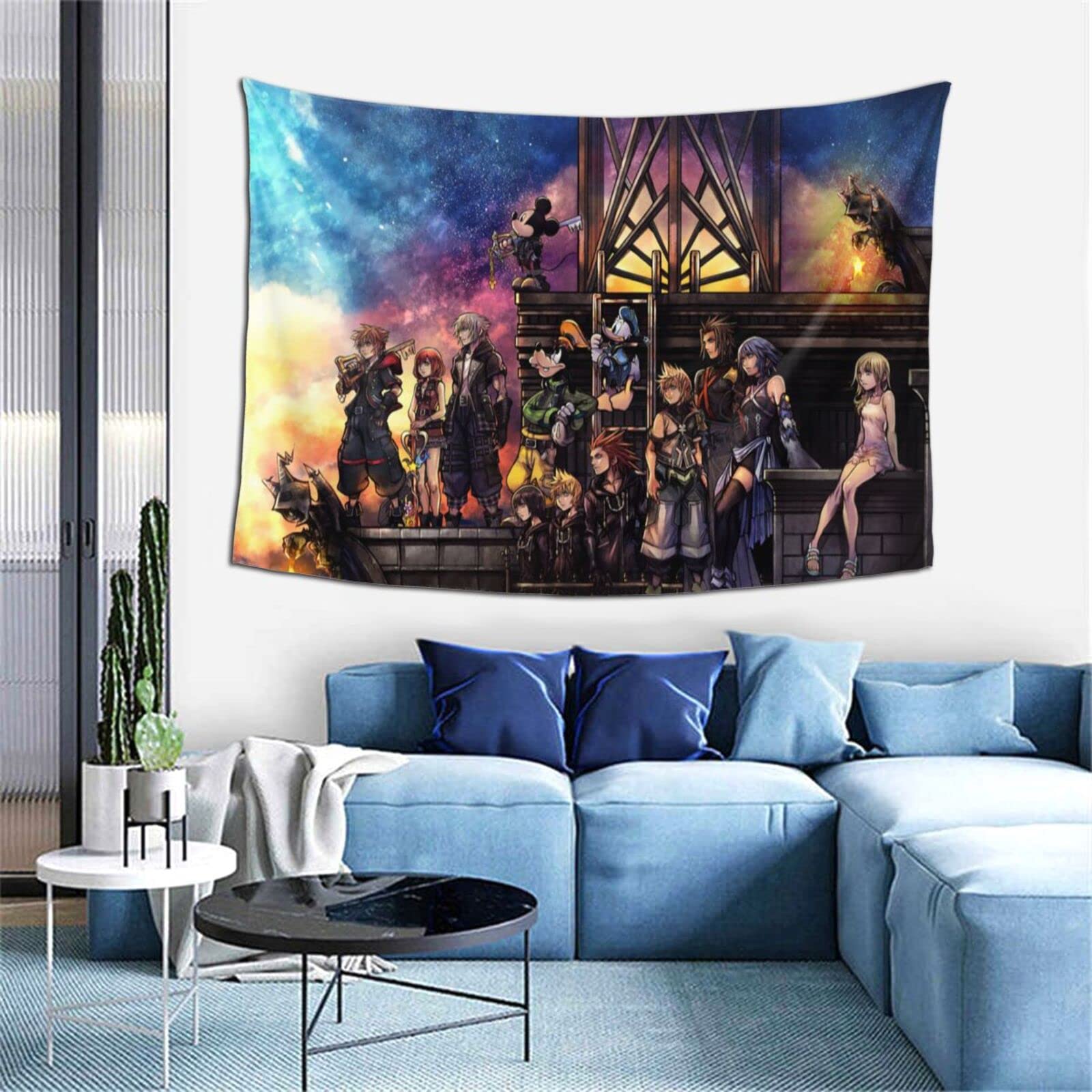 キングダムハーツ　ポスター　布ポスター Amazon.co.jp: キングダムハーツ タペストリープリント壁布壁装飾装飾