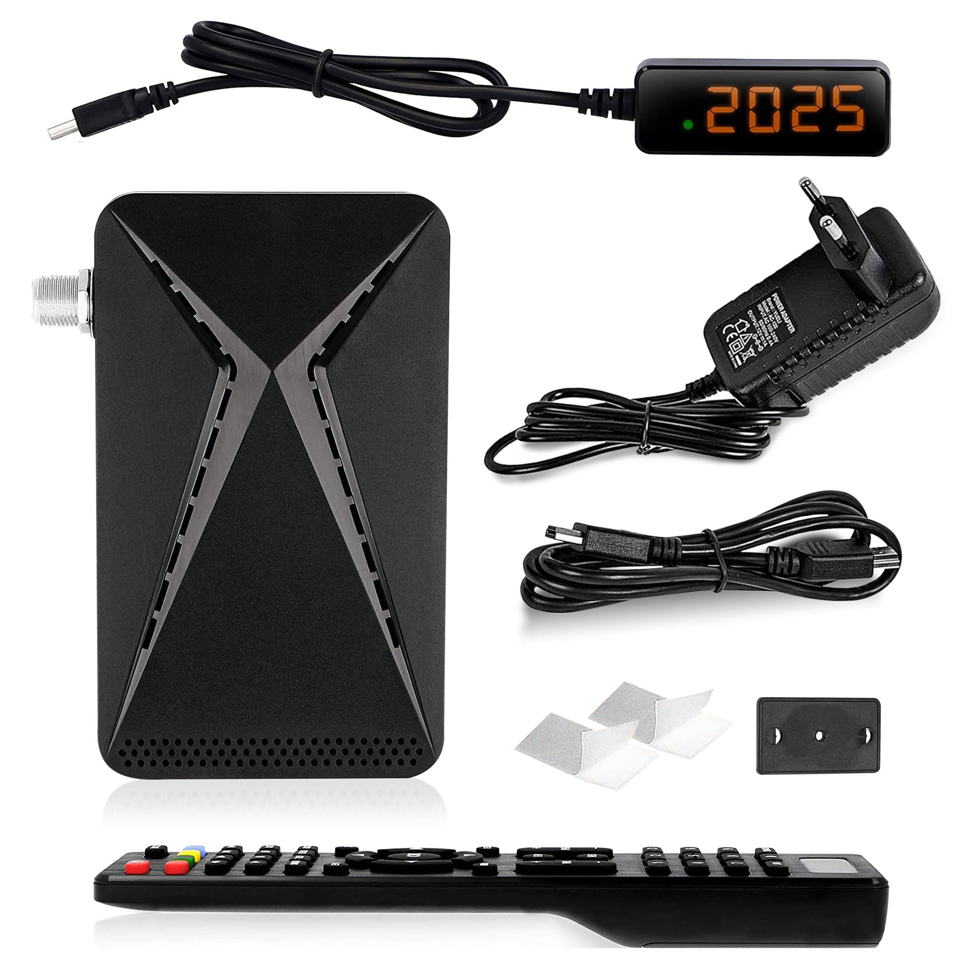 HD-line 26100 Mini Récepteur Satellite DVB-S2 /ARD & ZDF SD avec arrêt Automatique/Récepteur numérique Full HD 1080p (HDTV, USB)
