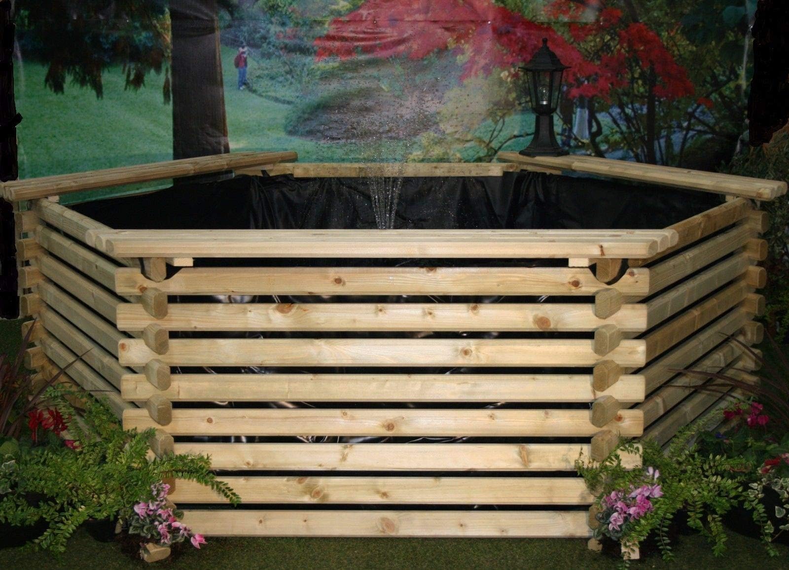 intalog 400 GALLON GARDEN POOL WITH LINER FISH POND TANK