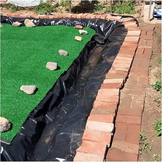 Image HDPE waterproof membrane PVC Pond Liner 0.4mm Pond Skins Liner Black HDPE Fish Pond Liner for Small Ponds, Fish Ponds, Streams Fountains and Garden Waterfall, with Pon(Size:23x33ft7x10m,Color:0.4mm) Image HDPE waterproof membrane PVC Pond Liner 0.4mm Pond Skins Liner Black HDPE Fish Pond Liner for Small Ponds, Fish Ponds, Streams Fountains and Garden Waterfall, with Pon(Size:23x33ft7x10m,Color:0.4mm)